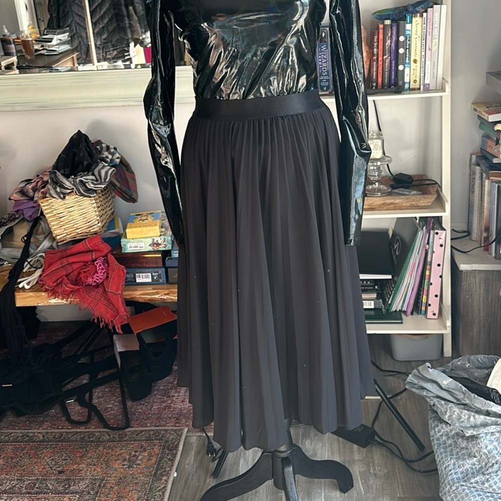 Pleated tea length skirt express size medium